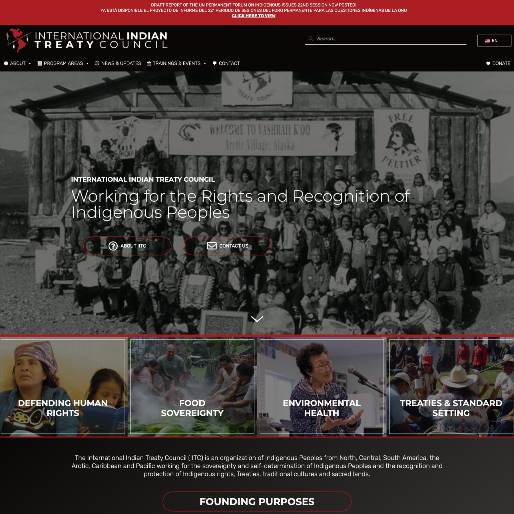 Screenshot of IITC website